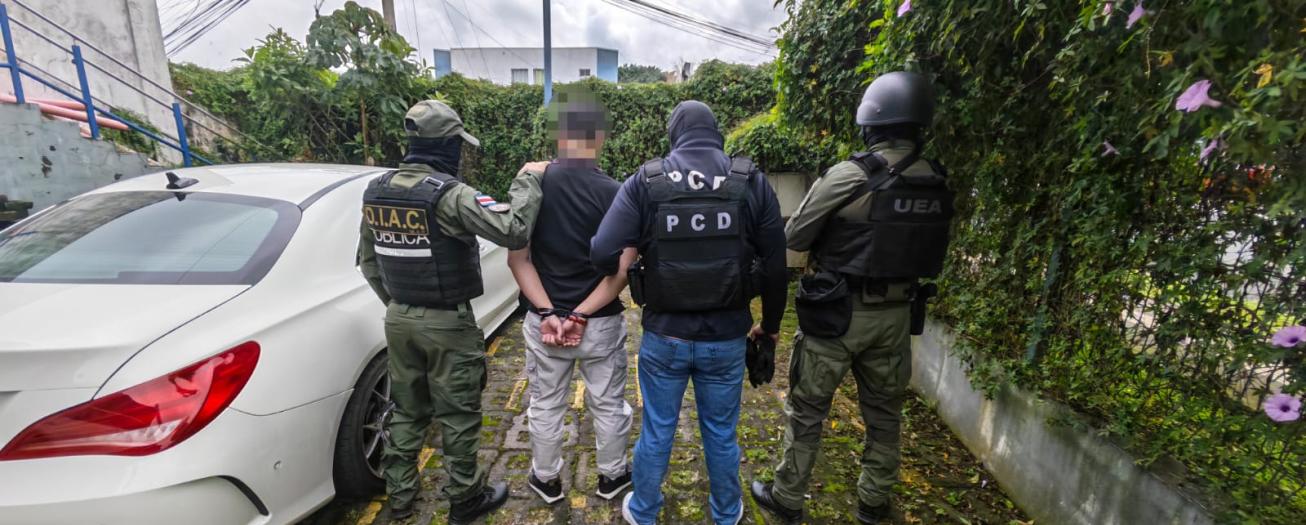 Seguridad Pública y DEA detienen a sospechoso de ser uno de los principales legitimadores de capitales del narcotráfico en Costa Rica