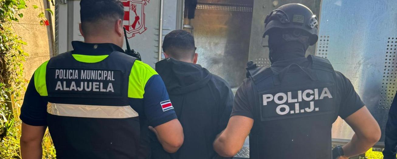 OIJ detiene a una persona como sospechosa de Agresión con Arma de  Fuego 
